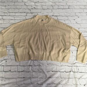 Women's Cream Sweater Top